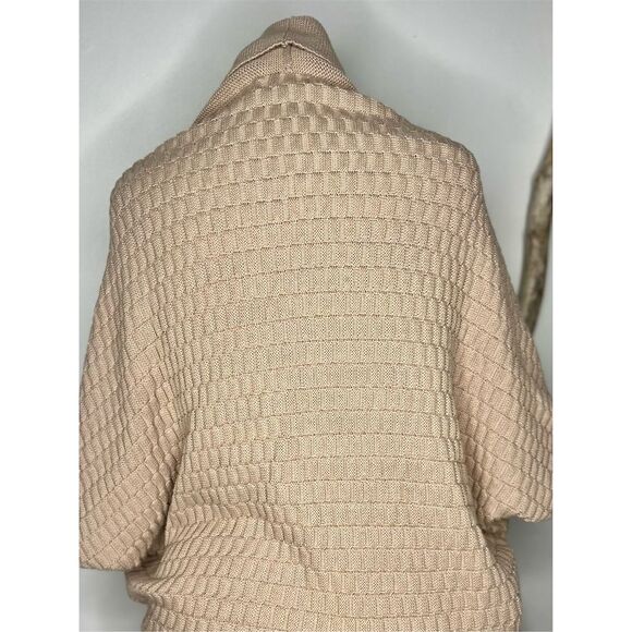 Jennifer Lopez Women's Beige Open Front Cardigan Shawl Collar Size M - Picture 5 of 13